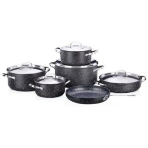 Korkmaz A2685 Palma Plus 11pcs Granite Cookware Set