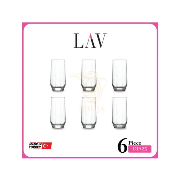 LAV 6PCS TUMBLER SET DIA25 Made in Turkey