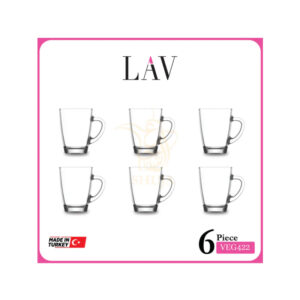 LAV 6PCS TEA MUG SET VEG422F Made in Turkey