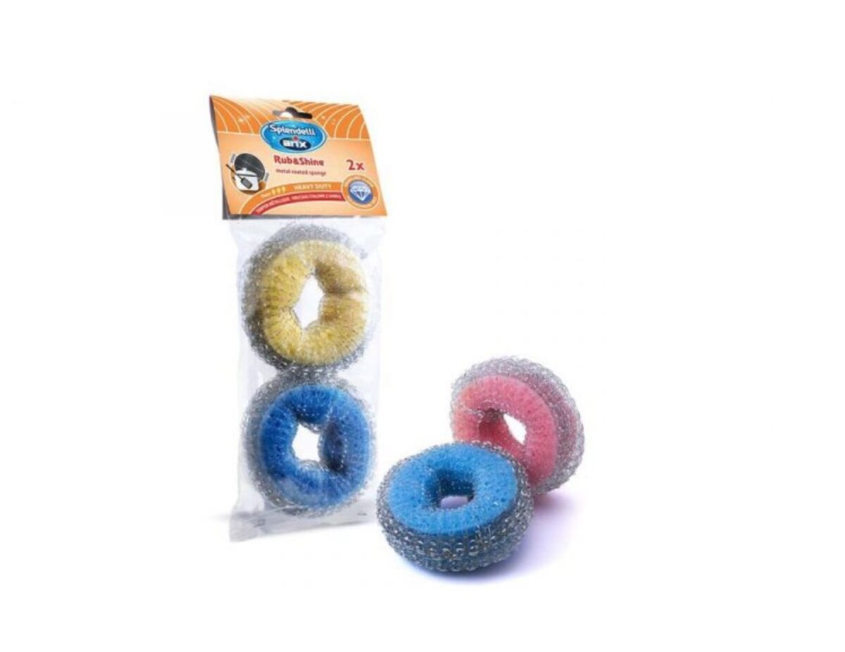 Arix Splendellii Rub & Shine Zinc Coated Wire Sponge - Image 1