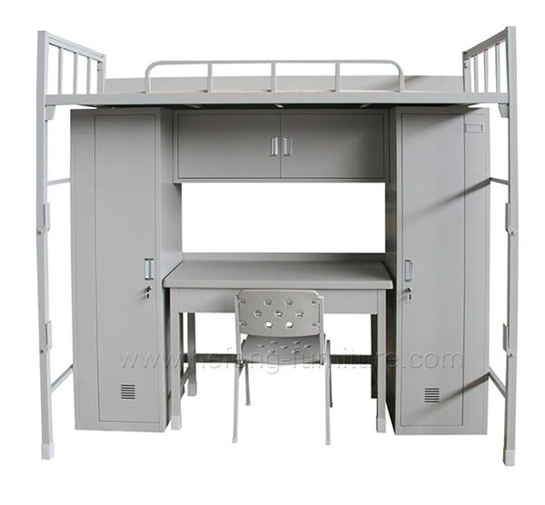 Custom Apartment Bed with Double Cabinet