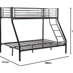 Custom Metal Bunk bed with Stairs