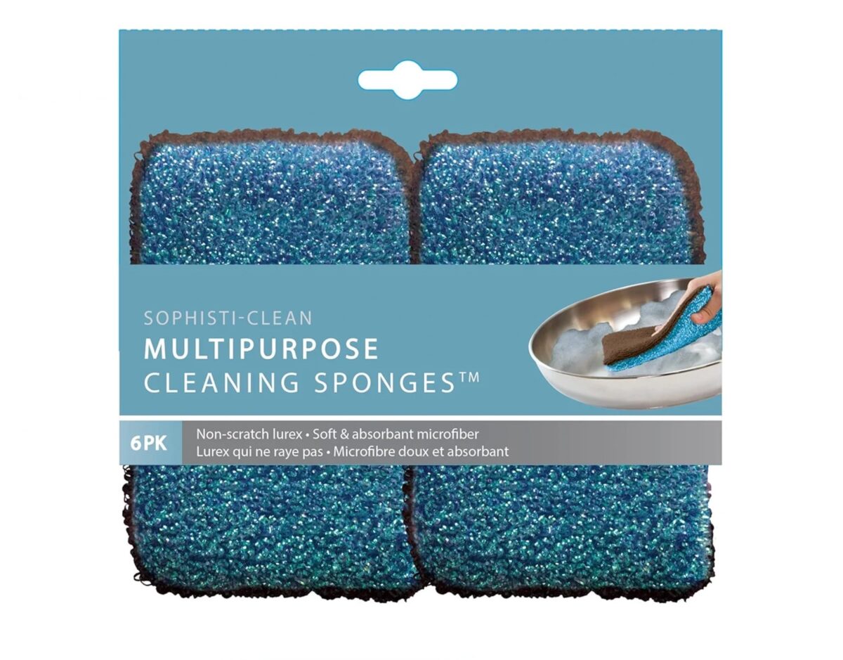 cleanignn sponge Multipurpose Dual Side Cleaning Sponge Pack of 6pcs - Image 1