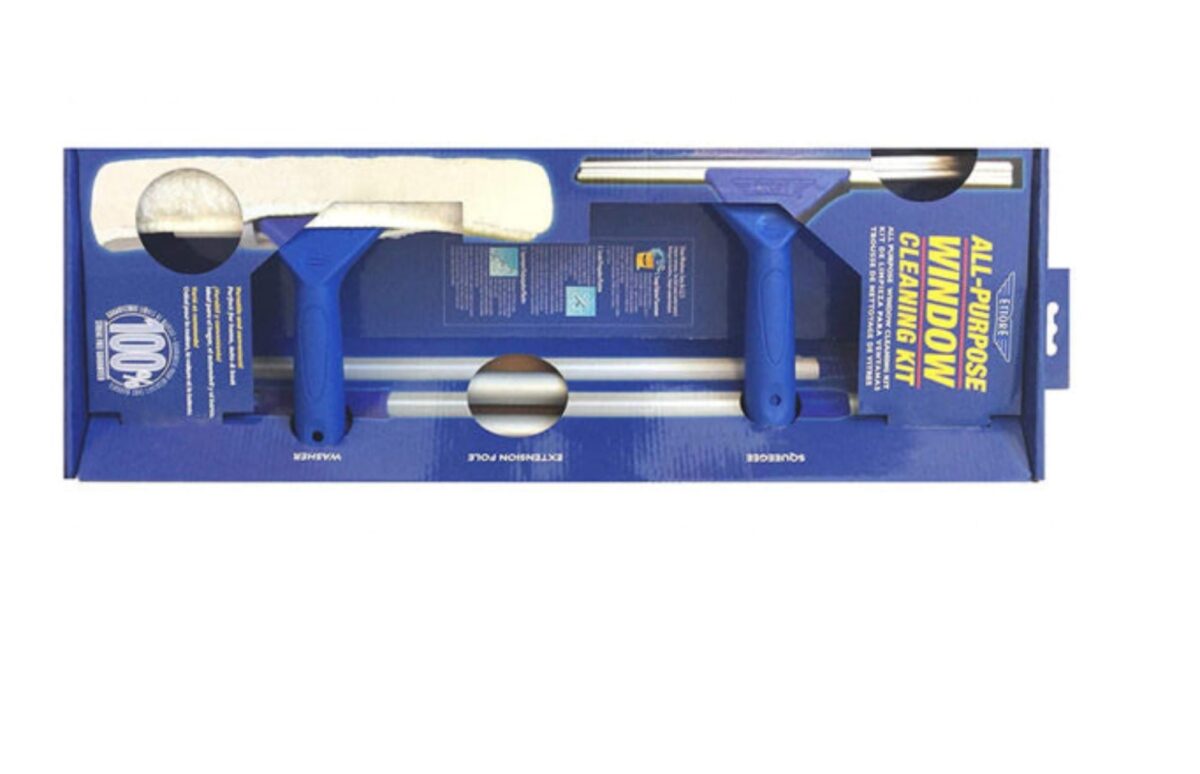 ettore cleaning kit Ettore All Purpose Window Cleaning Kit with 10" + 12" Wipers - Image 1