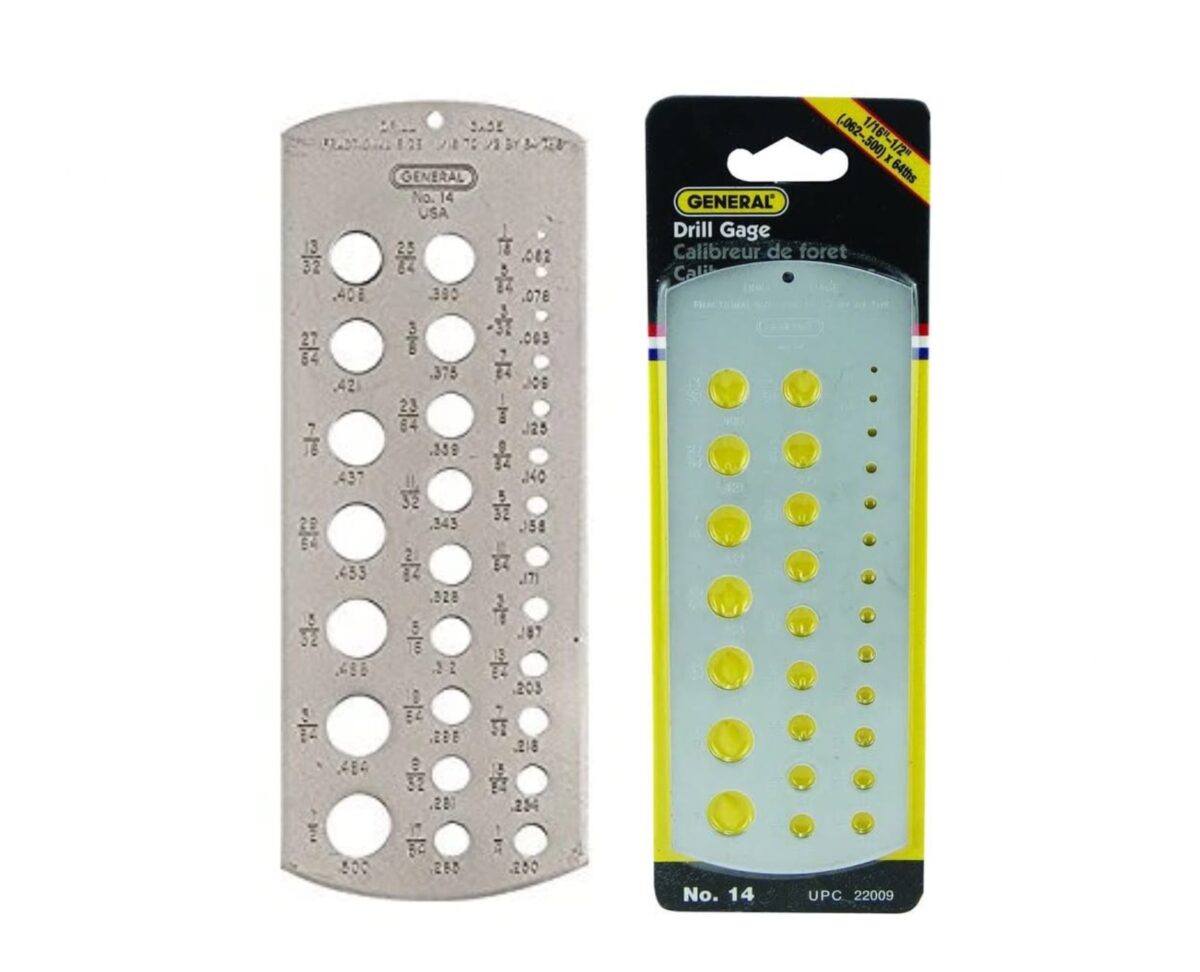general drill gauge General Tools 14 Holes Drill Gauge - Image 1