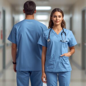 High Quality Custom Workwear / Uniform for HOSPITAL Industry (Minimum 10 sets) with printing or embroidery of client's LOGO