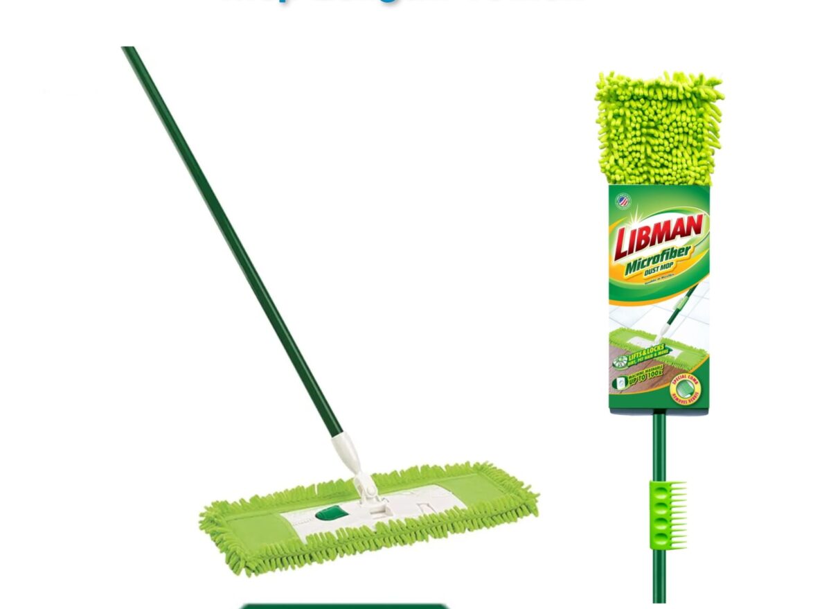 libman mop Libman Wide Glide Microfiber Dust Mop - Image 1