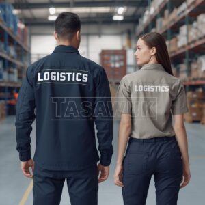 High Quality Custom Workwear / Uniform for LOGISTIC Industry (Minimum 10 sets) with printing or embroidery of client's LOGO
