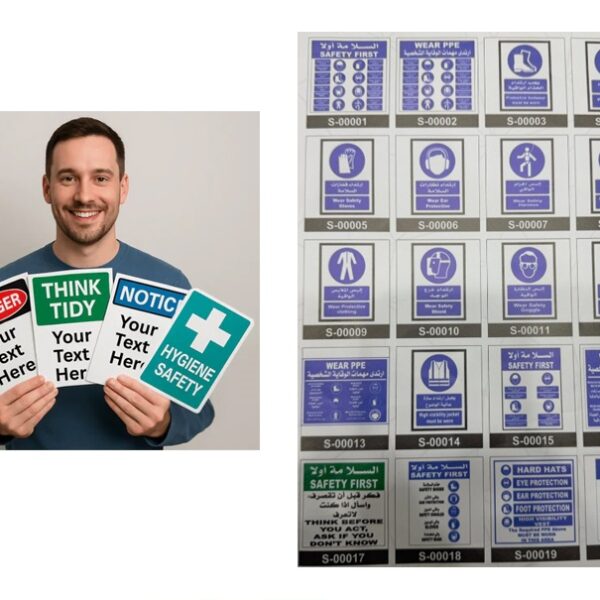 Custom Safety Signage High Resolution Printing in A4 - 1