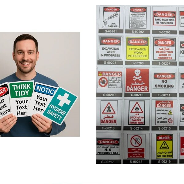 Custom Safety Signage High Resolution Printing in A4 - 9