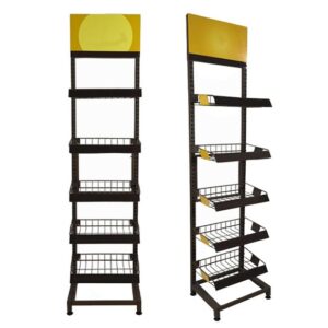 Customised Metal Five Tier Bread Display Rack