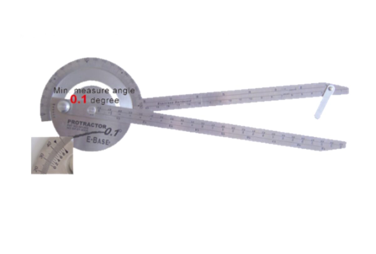 E-Base Stainless Steel Protractor - Image 1