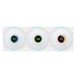 LIAN LI UNI FAN TL LCD 120mm ARGB Case Fan with 1.6" LCD Screen (Pack of 3)
