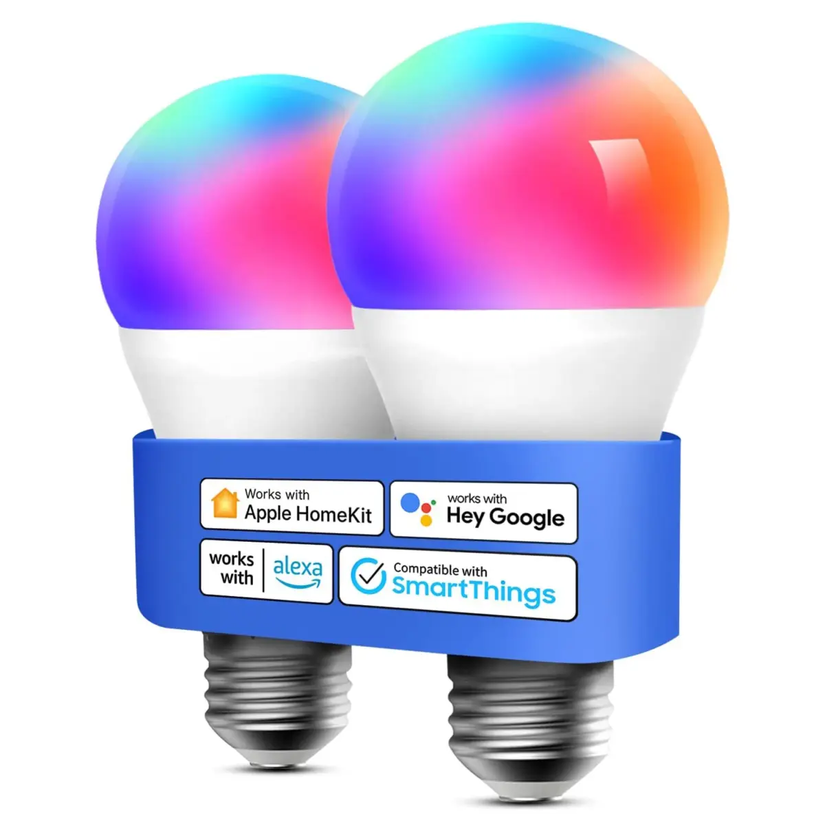 MEROSS Smart Wi-Fi LED Bulb (RGBW E27) – 2 Pack - Image 1