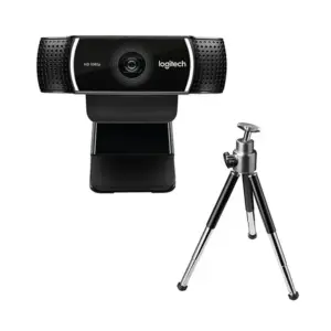 Logitech C922 Pro Stream Full HD 1080p Webcam With Tri-Pod - Black