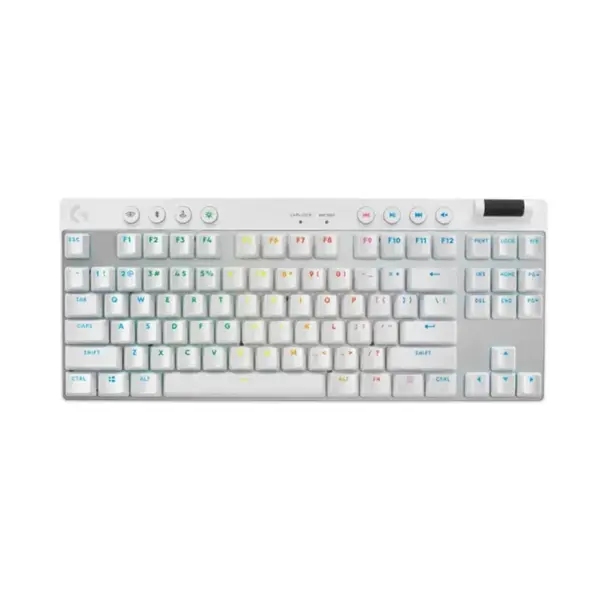 Logitech PRO X TKL LIGHTSPEED Wireless Mechanical RGB Gaming Keyboard Black, White