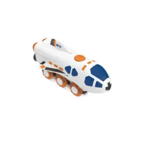 Hape - 2-In-1 Space Shuttle Plane And Train Toy
