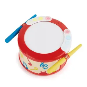 Hape Learn To Play Drum Set - Educational Music Toy for Toddlers (12M+)