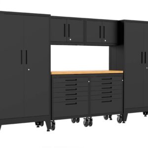 Customised 280cm Heavy Duty Workstation - Black