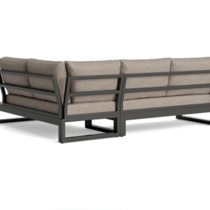 Custom Made L-Shaped 4 Seater Outdoor Metal Sofa