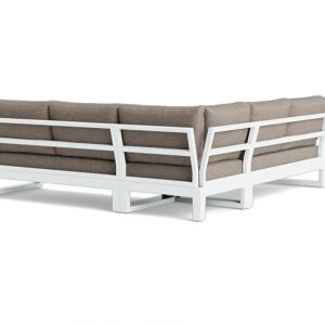 Custom Made L-Shaped 4 Seater Outdoor Metal Sofa