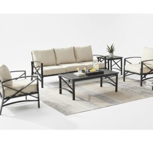 Custom Made 3+1+1 Outdoor Metal Sofa Set with Tea Table