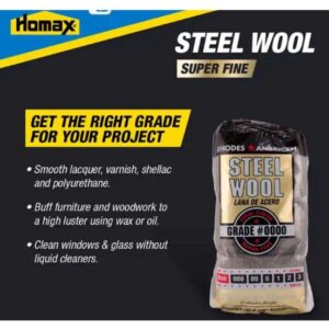 Rhodes American 0000 Grade Super Fine Steel Wool Pad 12 pk