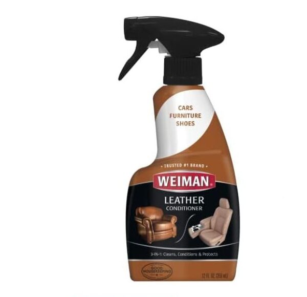 Weiman Leather Cleaner and Conditioner for Furniture, Car Interiors 355 ml
