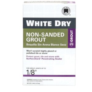 Custom Building Products White Dry Indoor and Outdoor White Grout 5 lb