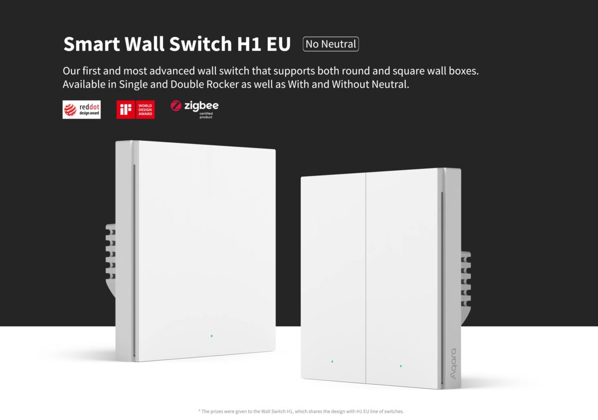 19 AQARA Smart Wall Switch H1(No Neutral, Single Rocker) - Image 1