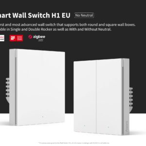 AQARA Smart Wall Swith H1(With Neutral, Triple rocker)