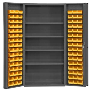 Heavy Duty Steel Cabinet with 96pcs Bins - Color can be customised