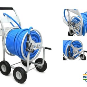 Blubird 3/4" x 90m Premium Water Hose Reel Cart