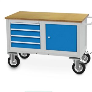Industrial Workshop Trolley with Wooden Platform - 2