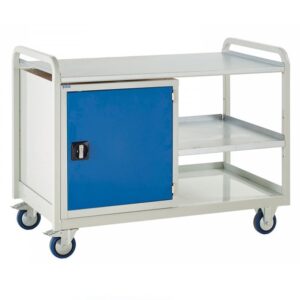 Industrial Workshop Trolley with Cabinet & Shelf