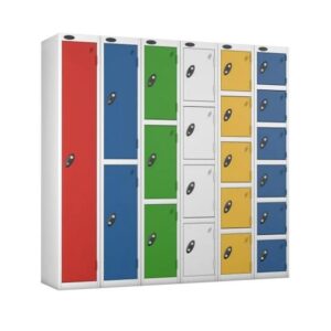 Multi Color Metal Locker Cabinet - 21 doors