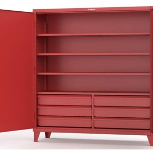 Heavy Duty Steel Cabinet with 5 Shelves & 6 Drawers - Color can be customised