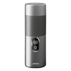 Lepresso MokaRise Electric Moka Maker with One-Touch Operation - Silver