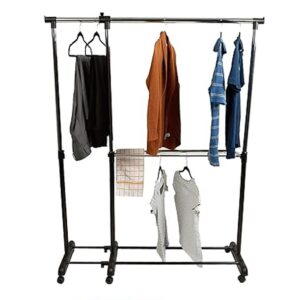 Extendable Garment Rack with Wheels