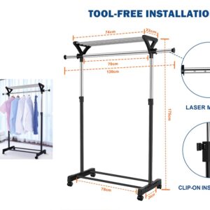 Garment Rack with Wheels