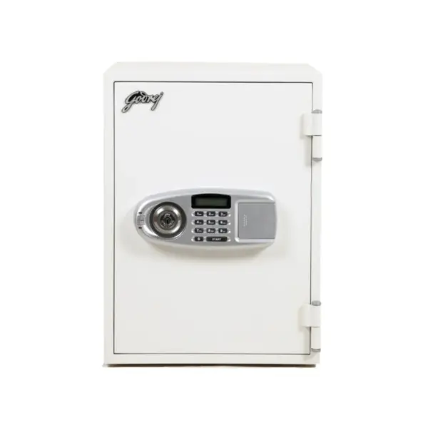 Godrej FR40 Fire Resistant Safe with 1 Key Lock + 1 Digital, White