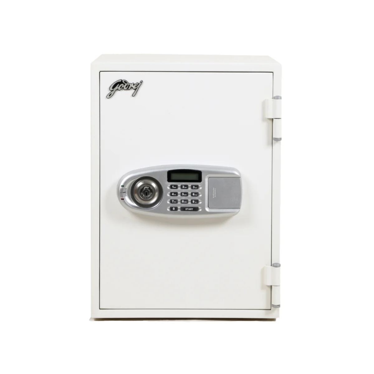 1 Godrej FR40 Fire Resistant Safe with 1 Key Lock + 1 Digital, White - Image 1