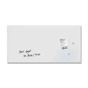 Sigel Magnetic Glass Board ARTVERUM, 91 x 46 cm, White, Matt