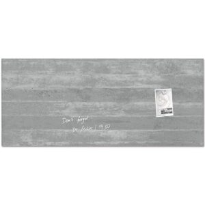 Sigel Magnetic Glass Board ARTVERUM, 130 x 55 cm, Fairfaced Concrete