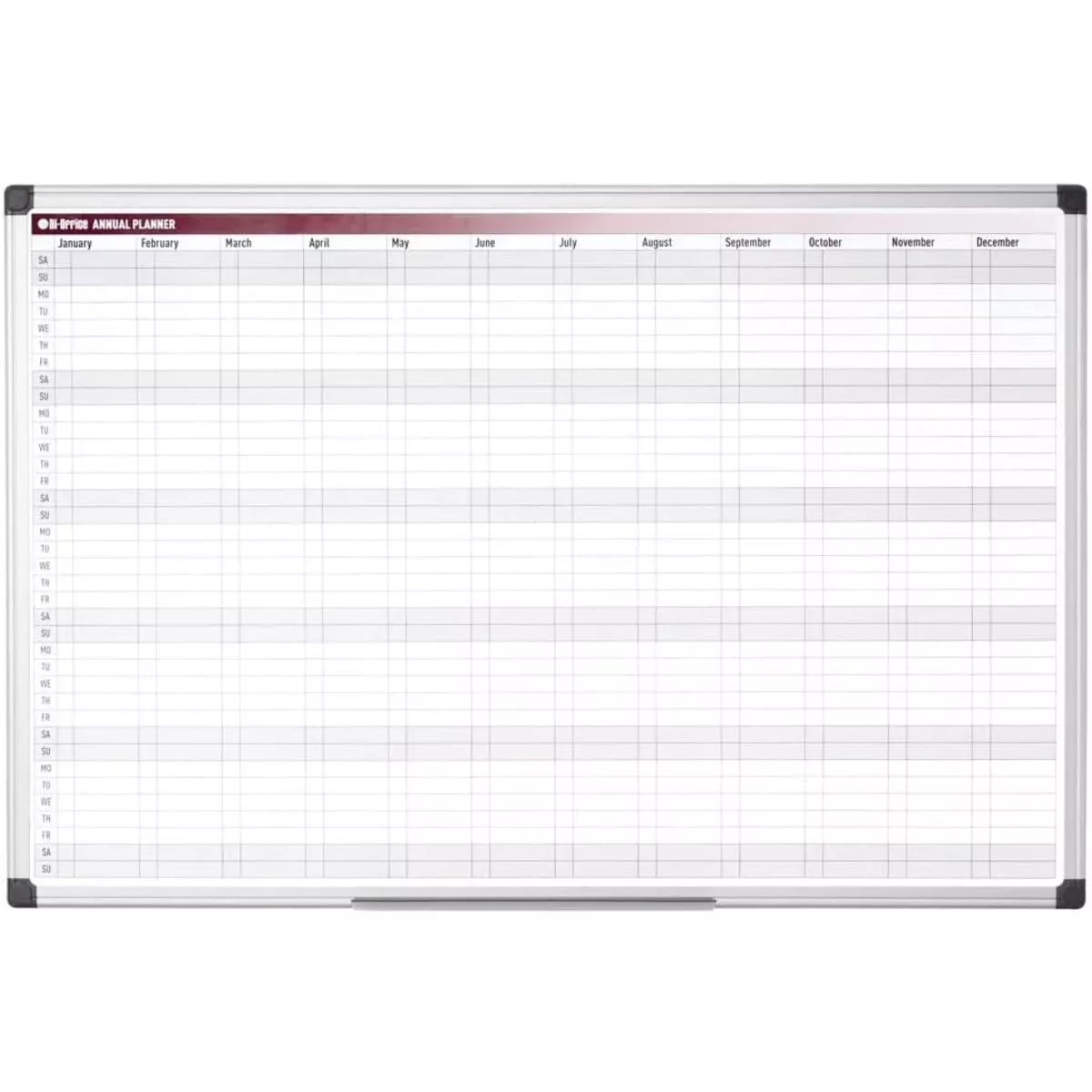 15 Bi-Office Magnetic Yearly Planner , 60x90cm - Image 1