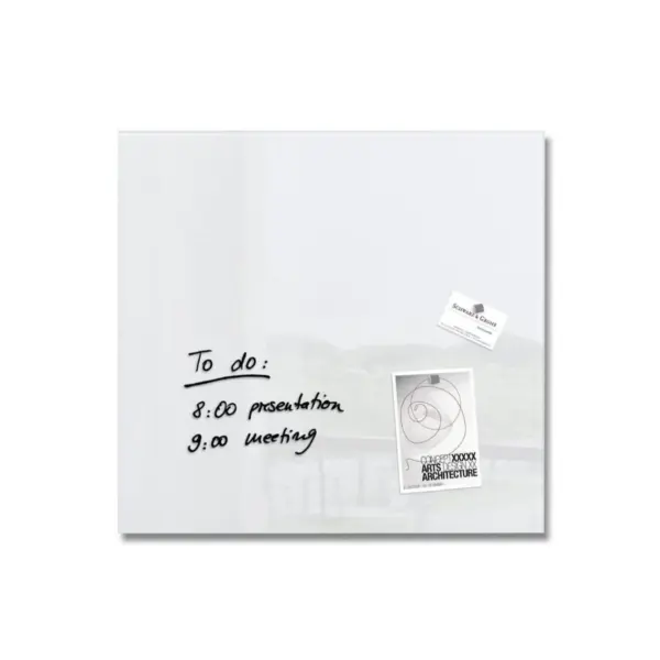 Sigel Magnetic Glass Board ARTVERUM, 48 x 48 cm, White