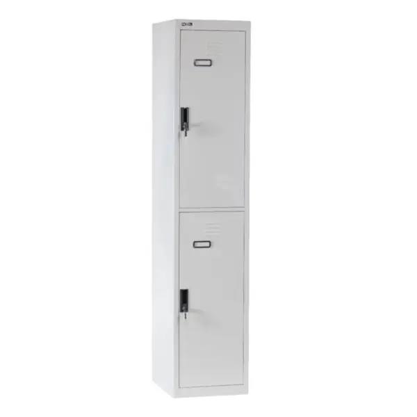 Rexel Locker, 180x37.5x46 cm, 2 Door, Grey