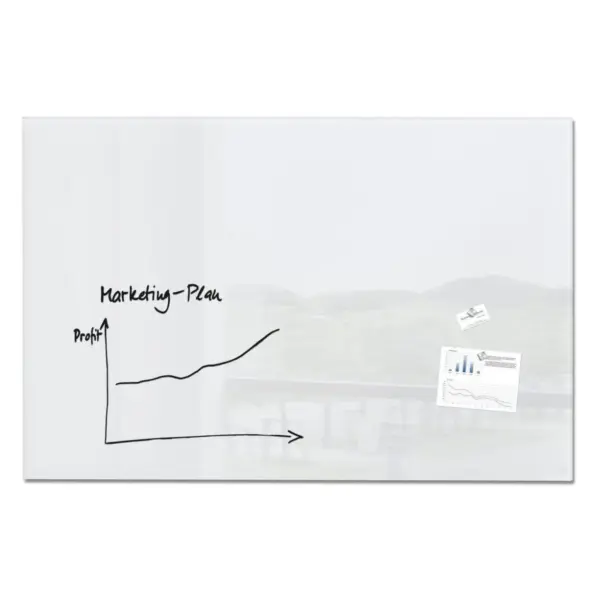 Sigel Magnetic Glass Board ARTVERUM, 150 x 100 cm, White