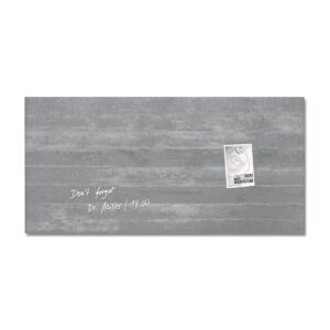 Sigel Magnetic Glass Board ARTVERUM, 91 x 46 cm, Fairfaced Concrete Design