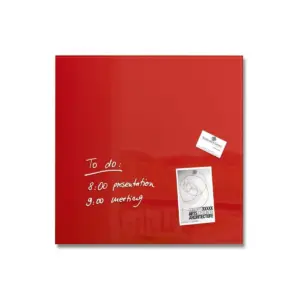 Sigel Magnetic Glass Board ARTVERUM, 48x48cm, Red